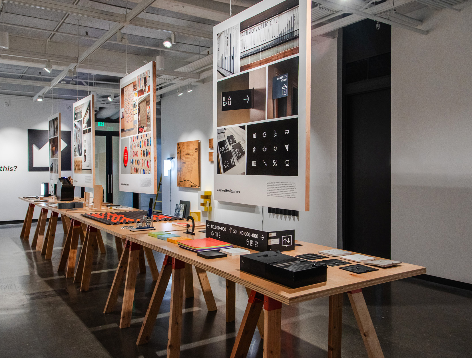 exhibit design in the Jacob Lawrence Gallery