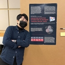 Chen Wei with MDes research poster