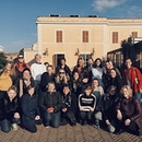 Students and Professor Ellen Garvens in Rome