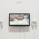 Video monitor and headphones, installation by Xiaoyi Gao