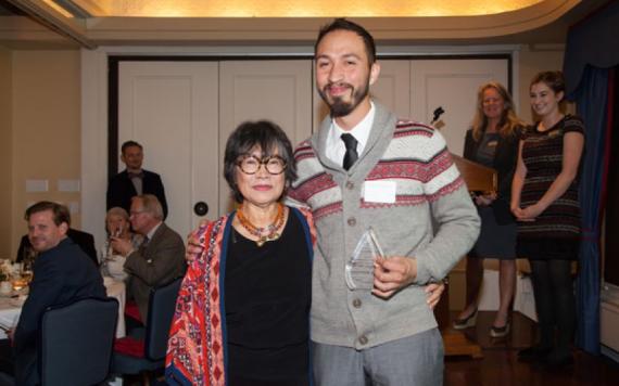 Patti Warashina and George Rodriguez at 2016 MoNA Luminaries event
