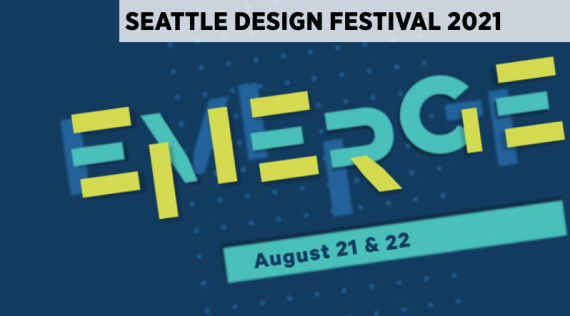 Website banner for Emerge, the 2021 Seattle Design Festival