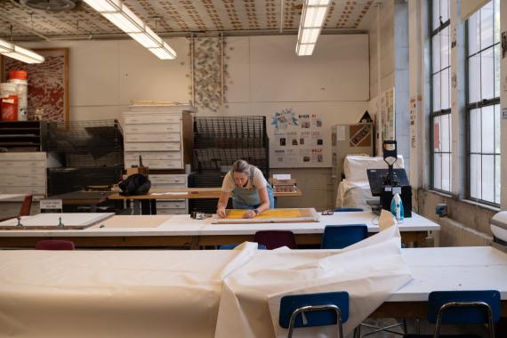 Printmaking Shop in the Art Building