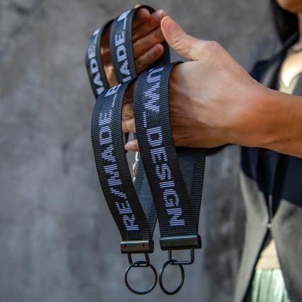 Close-up of lanyards