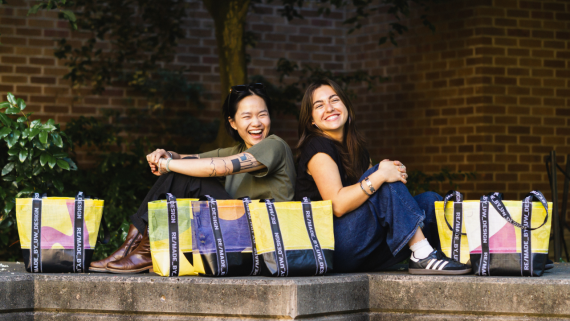Designers posing with REMADE project