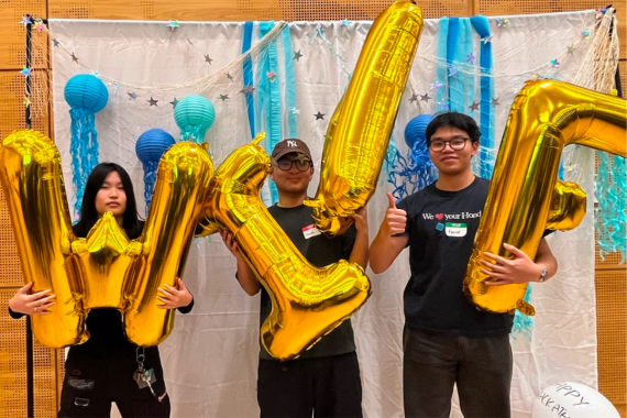 Team photo of the Best Design award winners