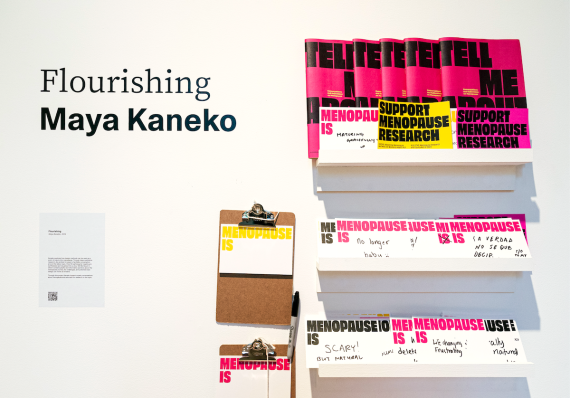 Close-up of Maya Kaneko's project