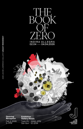 Poster for The Book of Zero exhibition