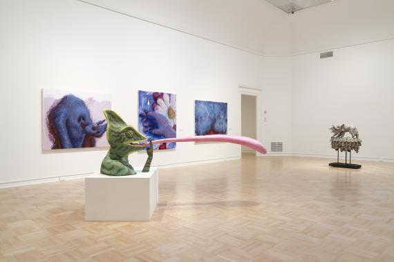 Exhibition view of 2023 MFA + MDes Thesis Exhibition