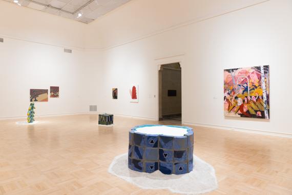 Exhibition view of 2025 MFA + MDes Thesis Exhibition