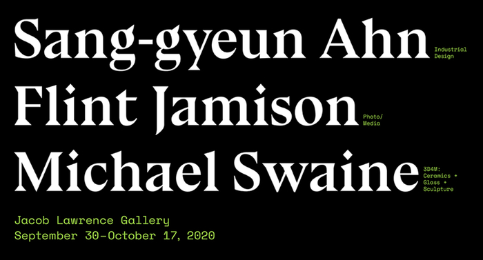 Exhibition for Sang-gyeun Ahn, Flint Jamison, Michael Swaine
