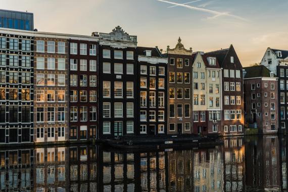 Assorted High-rise Building in Amsterdam, Netherlands