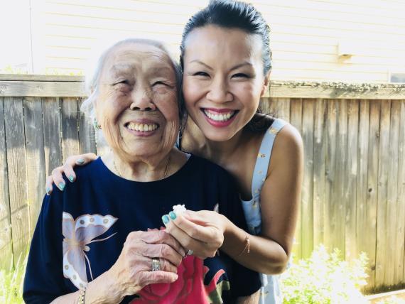 Benita Cooper with grandmother