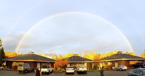 Double rainbow over CMA by Jared Bender