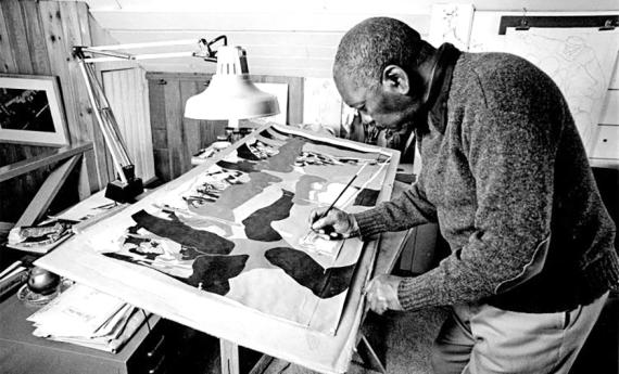 Jacob Lawrence Painting