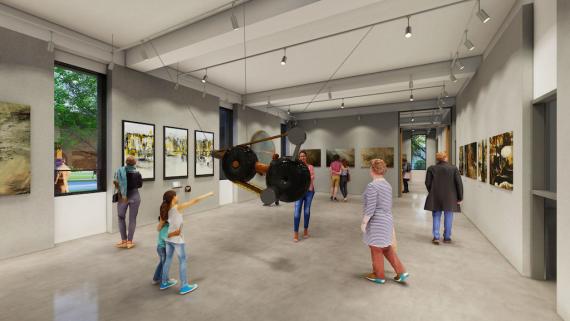 Rendering of new Jacob Lawrence Gallery space