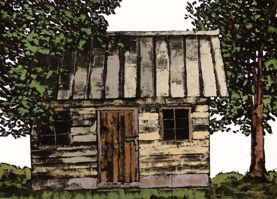 Old Cabin, a painting by Robert Connell