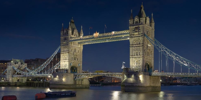 London Tower bridge at night