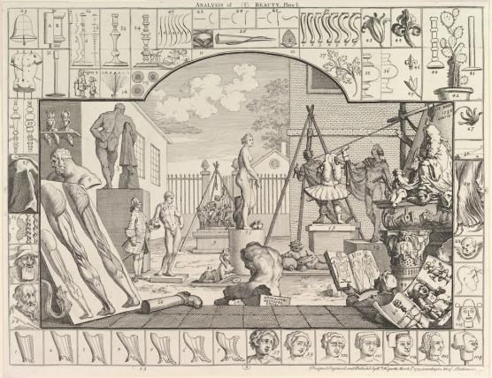 Analysis of Beauty, Plate 1, by William Hogarth