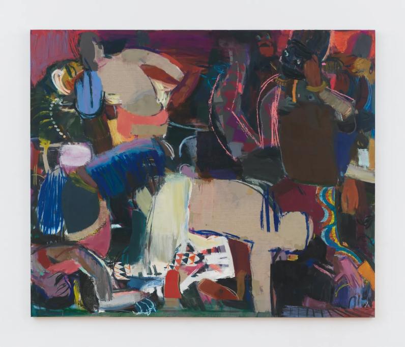 Sangram Majumdar, "Control" (2025), oil on canvas (all images courtesy Nathalie Karg Gallery)