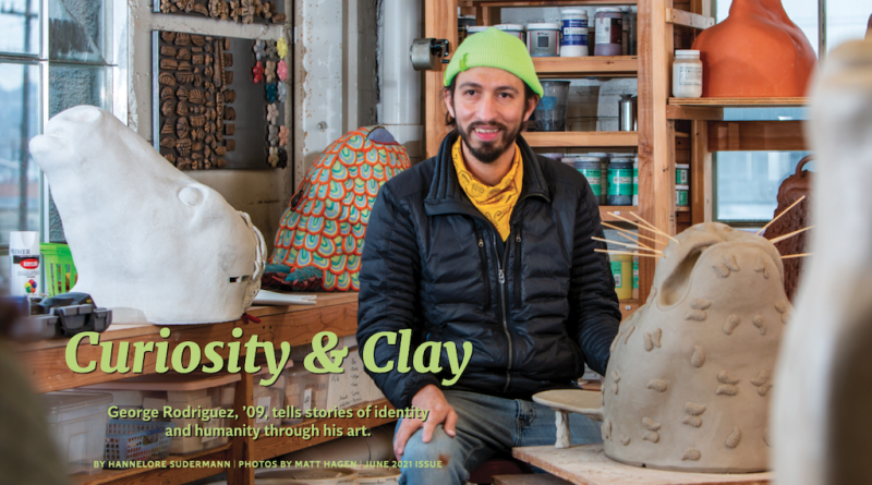 George Rodriguez in his studio