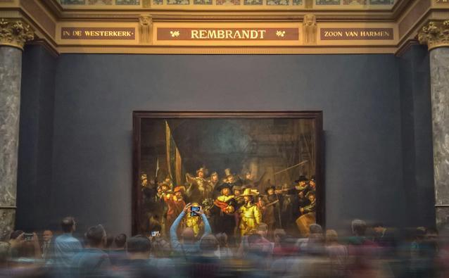 Gallery view of Rembrandt painting