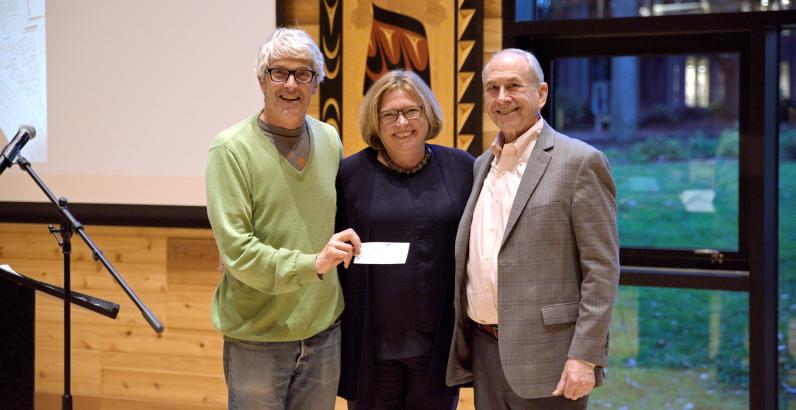 Presentation of Turnbull Foundation check