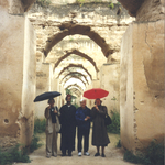 Julie Martin and friends in Morocco, 1996