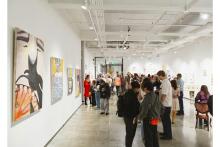 Opening night of the 2026 BA in Art Honors Show at the Jacob Lawrence Gallery