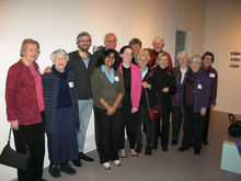Recipients of the Julaine Martin Endowed Scholarship in the Arts with Julie Martin's husband and friends, 2010