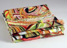 Margie Livingston painting folded into a square