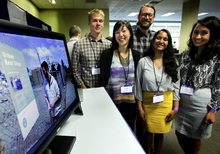 students at Microsoft Research Design Expo