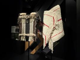 Exhibition view of Woven in Wool