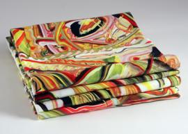 Margie Livingston painting folded into a square