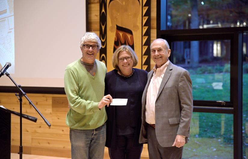 Presentation of Turnbull Foundation check