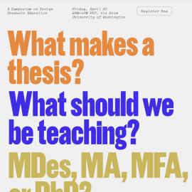 Question prompts for A Symposium on Design Graduate Education