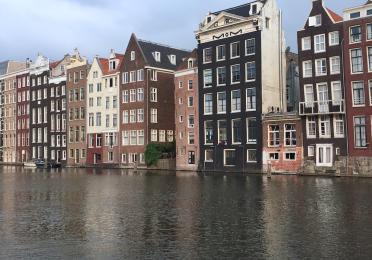 Amsterdam canal houses by Caitlyn Sullivan