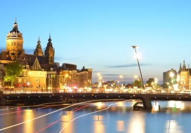 water view of buildings in the Netherlands