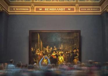 Gallery view of Rembrandt painting