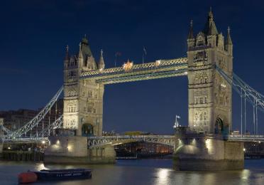 London Tower bridge at night
