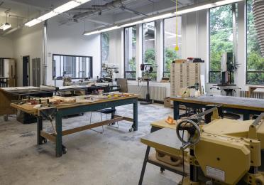 Woodshop in the art building photo by Sean Airhart