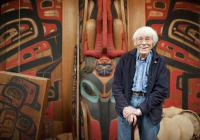 Bill Holm in his studio