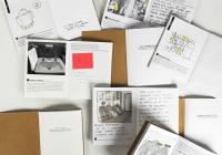 Bespoke booklets on a table