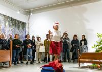 Marisa Williamson performance in Jacob Lawrence Gallery