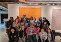 Group photo during Pindell's visit at the LAB