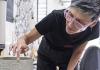 Timea Tihanyi and 3D printer