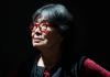 Artist Patti Warashina is photographed in her studio in Seattle on July 14. (Erika Schultz / The Seattle Times)