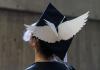 Graduation cap with wings