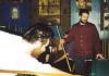 Brian Sharp and Jonas Wood playing pool in 2001. Image courtesy of Sharp and Wood.