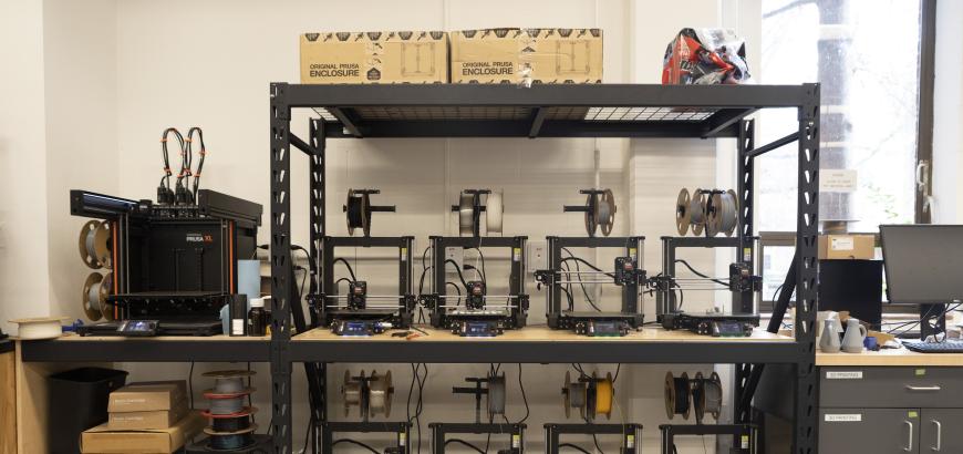 Close-up of advanced concepts lab